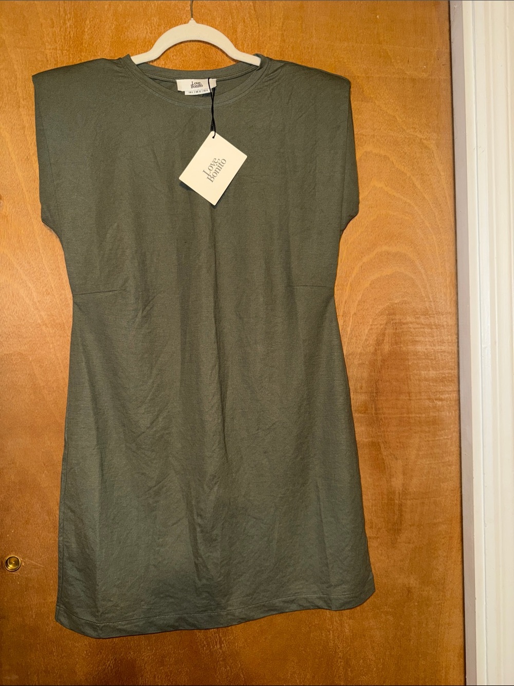 Love Squared Olive Short Sleeve Tunic Top